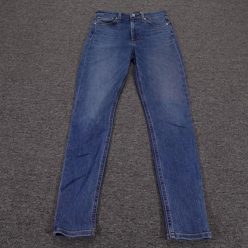 Rag & Bone Jeans Womens 25 Blue Nina High Rise Ankle Skinny Denim Stretch